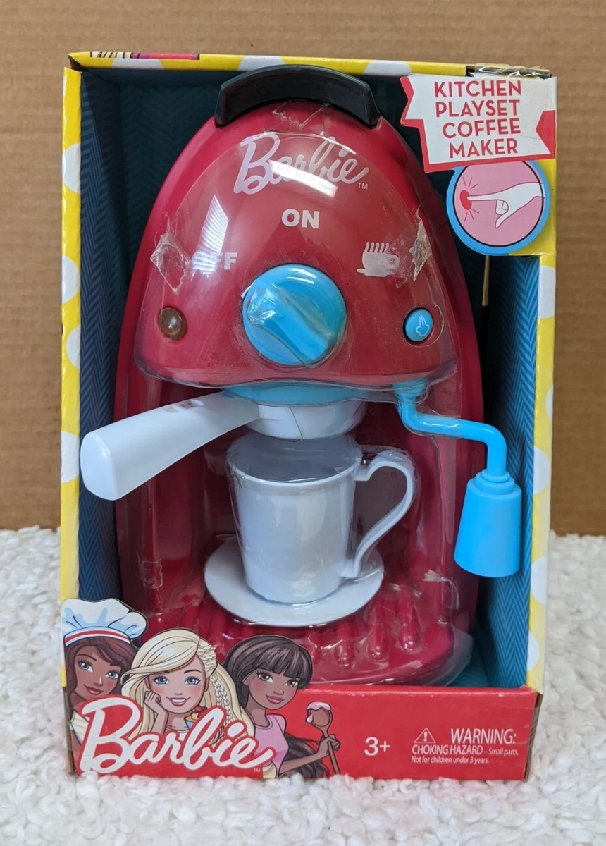 Toy Kitchen Light Up Coffee Maker Pink Makes Sound