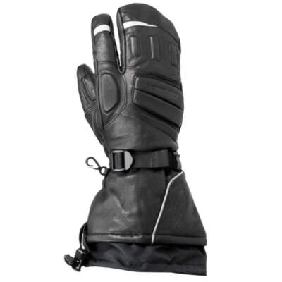Castle X TRS G2 3-Finger Women's Snowmobile Mittens - Black