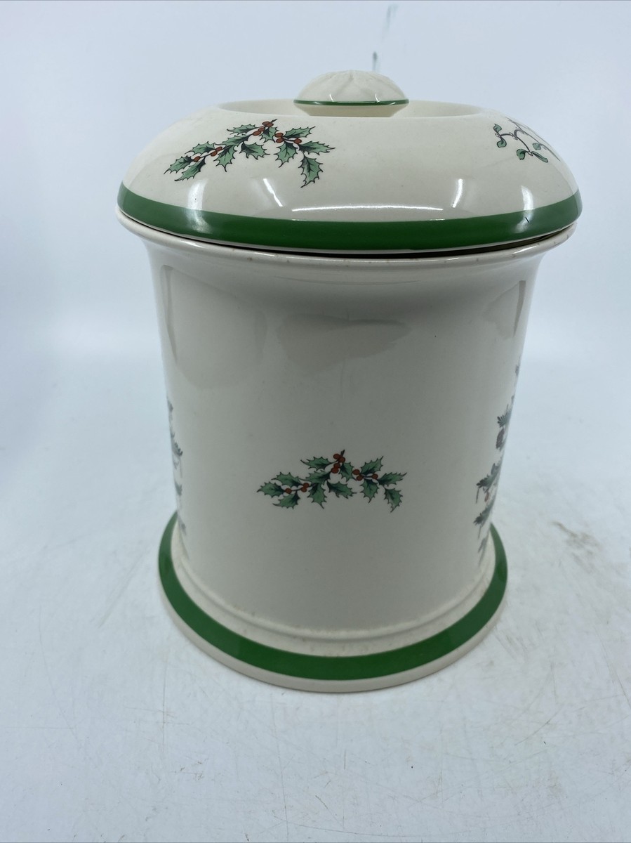 Spode Christmas Tree Jar & Cover #S3324 J Santa St Nick England