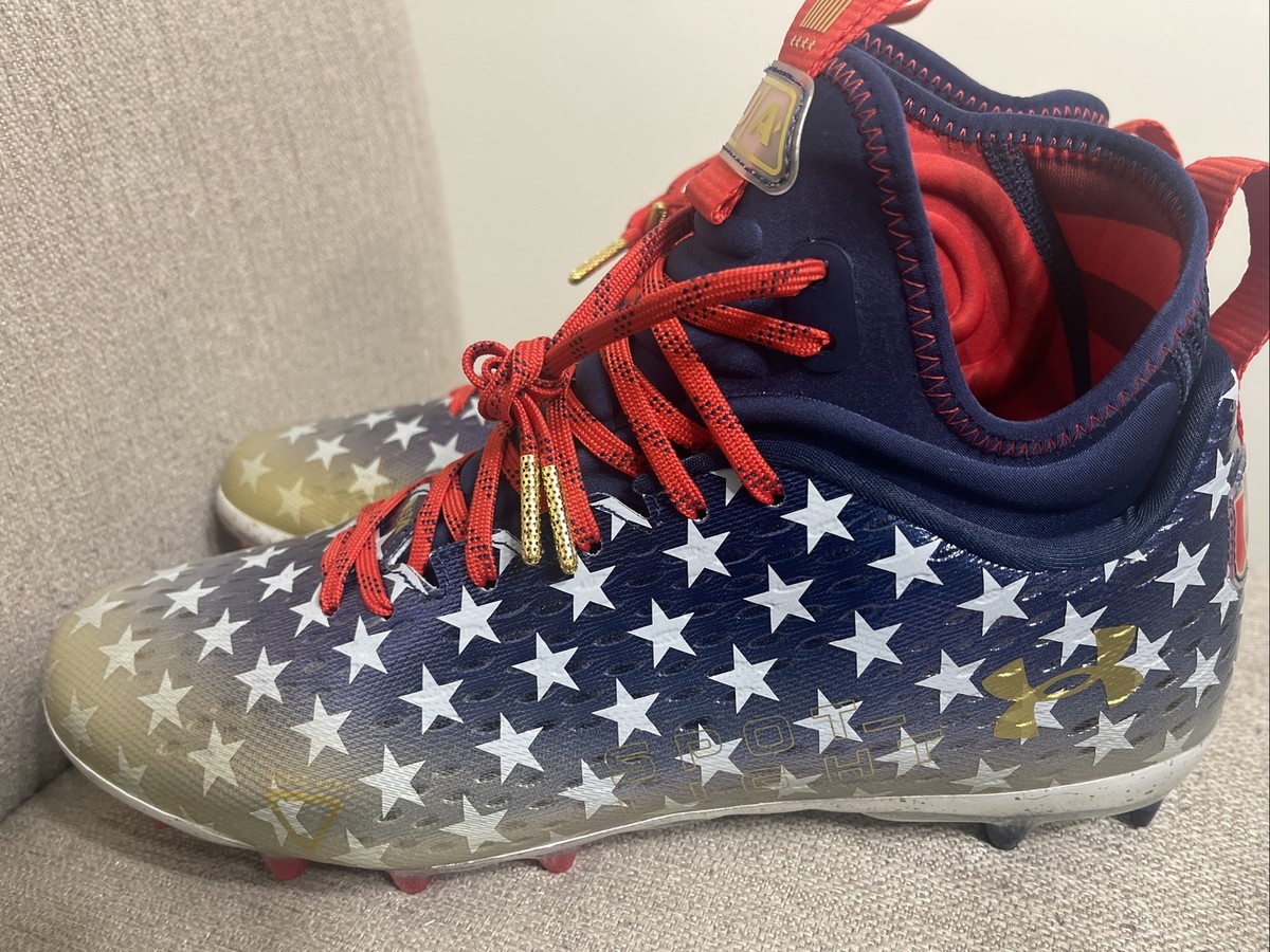 Under Armour Spotlight Lux MC LE USA Cleats Sz 10 Men Under Armour Spotlight LUX MC LE USA Football | Mercari main image 2