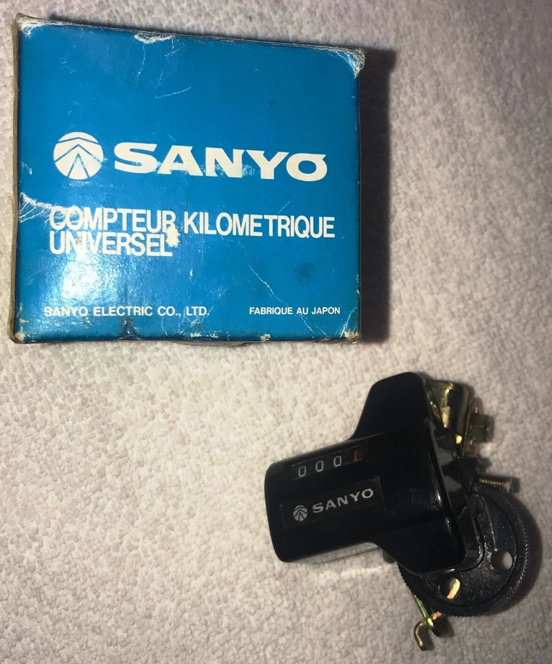 SANYO SA-105E Trip Meter Fahrrad Tacho Kilometerzähler Cyclometer Compteur