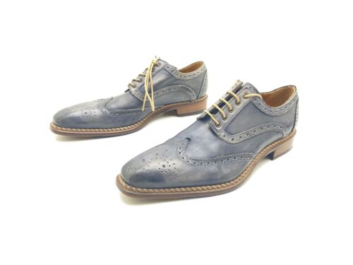 Flecs men's loafer lace-up comfort shoe blue size 41 (UK 7) - Picture 1 of 4