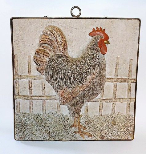 Vintage Rooster Primitive 3-Dimensional Wall Sign Farmhouse Decor Kitchen Sign - Picture 6 of 12