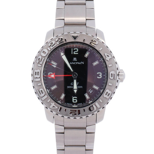 Blancpain GMT 40mm Black Dial Watch Ref# 2250-1130-71