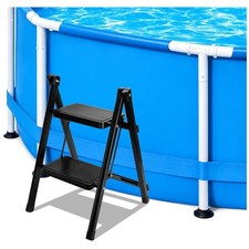 Portable Pool Ladder, Spa Stool, Foldable Design