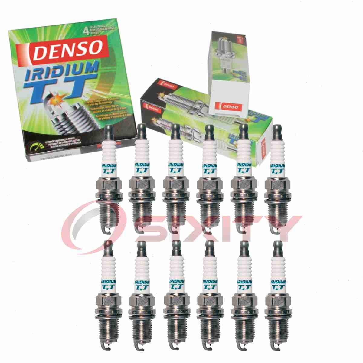 12 pc Denso Iridium TT Spark Plugs for 2001-2004 Chevrolet Tracker 2.5L V6 jk