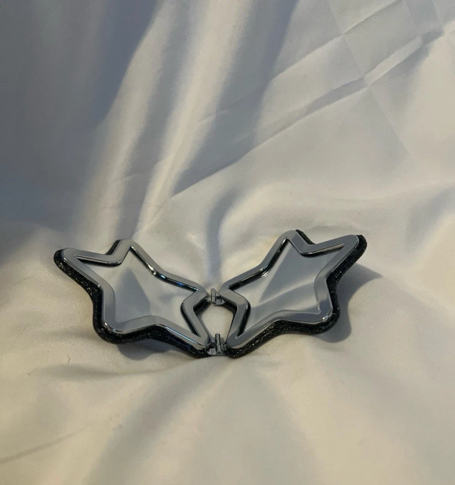 蔻驰黑色闪光星星小巧镜面全新无标签 — 第 2/3 张图片