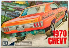 RARE MPC 1970 CHEVY IMPALA 1/25 MODEL CAR KIT ANNUAL ISSUE - USED SLIGHTLY READ