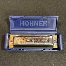 HOHNER Blues Harp MS 532/20 Key E 10-Hole Blue Box Made in Germany Vintage Used
