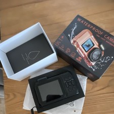 Waterproof Underwater Digital Camera 12MP WiFi 2in Screen Orange/Black