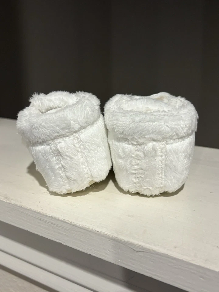 UGG Bixbee младенца мягкий Baby ботинок тапочки чисто белый размер 0/1 ~ 0-6 месяцев - Изображение 4 из 4