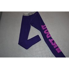 Nike Pro Leggings Womens Size XS Extra Small Gym Pants Workout Purple Dri-Fit