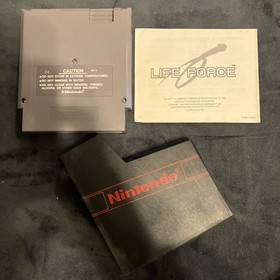 Life Force (Nintendo NES, 1988) Authentic Cartridge & Manual & Sleeve
