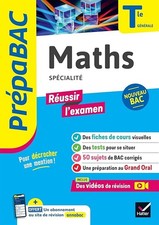 Prépabac Réussir l'examen - Maths Tle générale (spécialité) - Bac 2026: fiches d