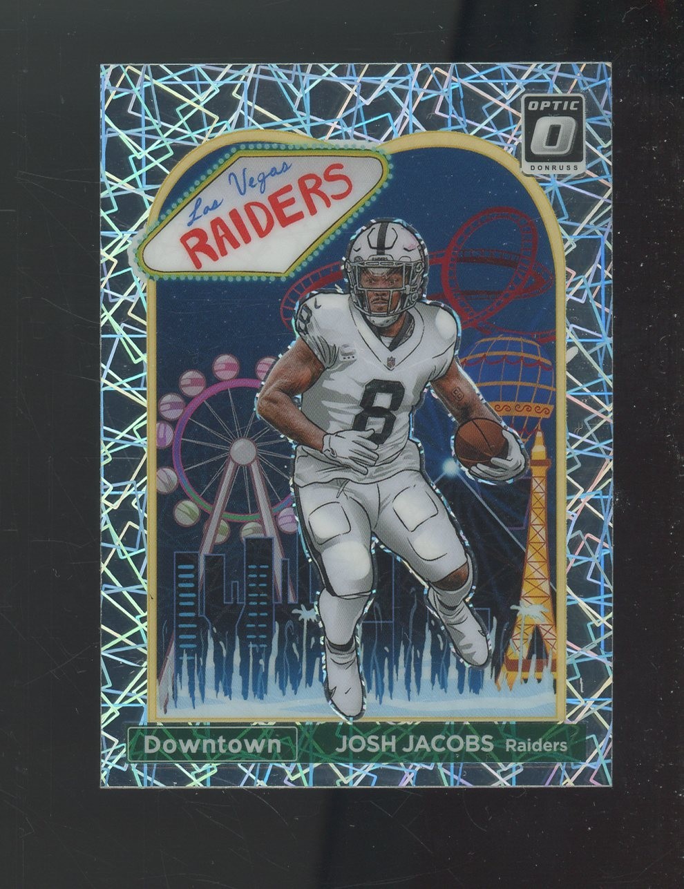 2023 Panini Optic Downtown #D12 Josh Jacobs Las Vegas Raiders SSP