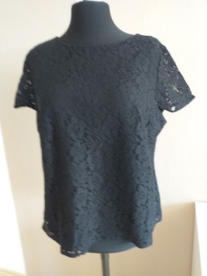 Shirt Spitzenshirt Bonbrix bpc selection schwarz Größe 48
