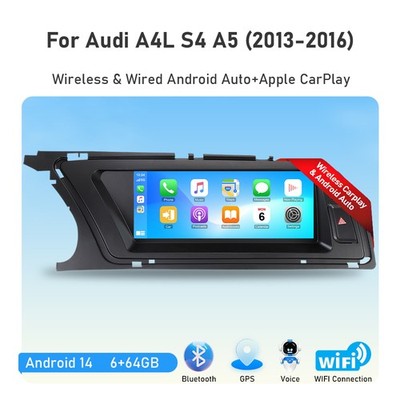 8.8'' Android 14 Autoradio GPS DAB+ DSP CarPlay Für Audi A4 A5 B8 S4 S5 6GB+64GB
