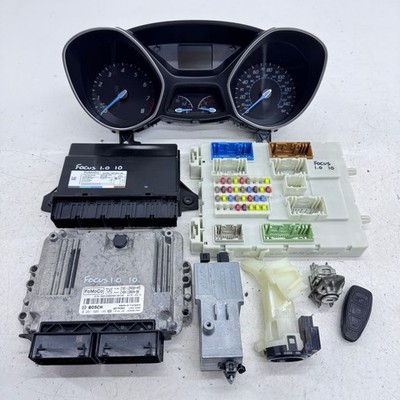 FORD FOCUS MK3 ECU KIT CV61-12A650-AME MOTOR 125PS 1.0 ECOBOOST M1DA 11-14