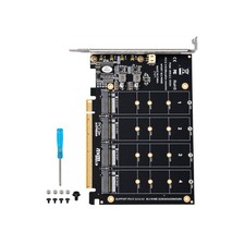 M.2 NVME SSD To PCIE X16 Adapter 4 Port NVMe To PCI-e Host Expansion Card Part