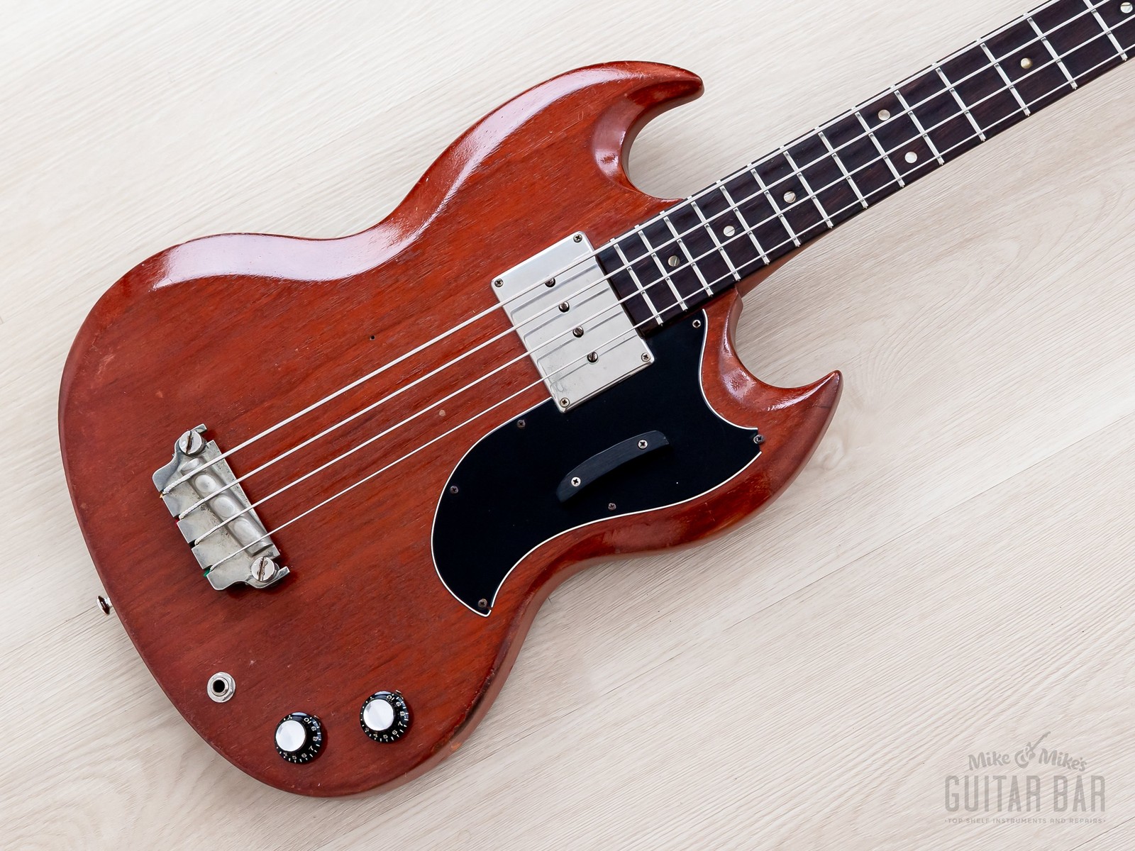 1964 Gibson EB-0 Vintage Short Scale Bass Cherry, 100% Original w /  Case