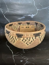 Vintage African Zulu Ukhamba Basket Authentic with Card Medium Size