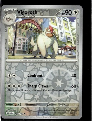 Pokemon Vigoroth 161/193 Paldea Evolved Reverse Holo Uncommon 5 Card Lot LP  | eBay