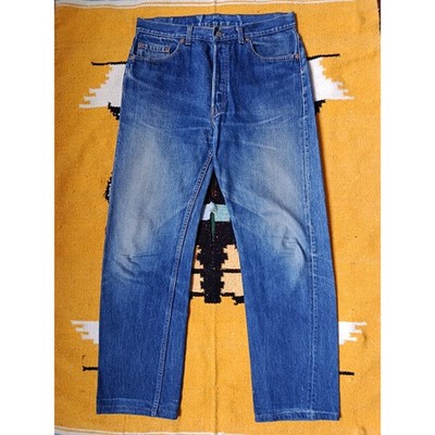 Levi's 501XX Made In Usa Denim Vintage 80s 501 Straight Button Fly 1989 W35 L30,5