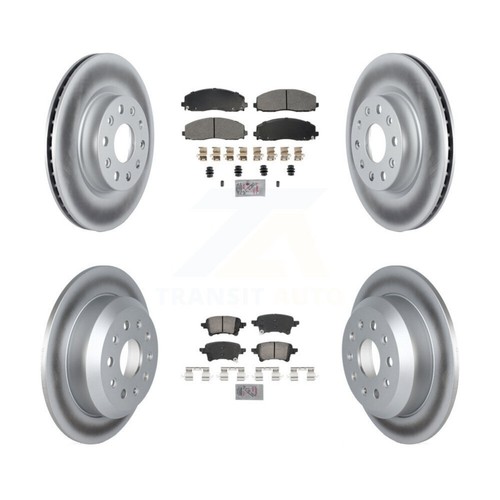 Transit Auto KGA-105791 Brake Disc and Pad Kit Front & Rear for Jeep Wrangler 21 - Picture 1 of 12