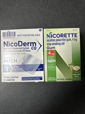 Nicoderm CQ Step1 Nicorette 4MG Stop Smoking Aid