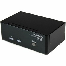 StarTech 2 Port Dual DVI USB KVM Switch with Audio USB 2.0 Hub