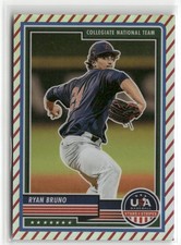 2023 Panini Stars & Stripes USA Baseball #63 Ryan Bruno Stripes ☘️016