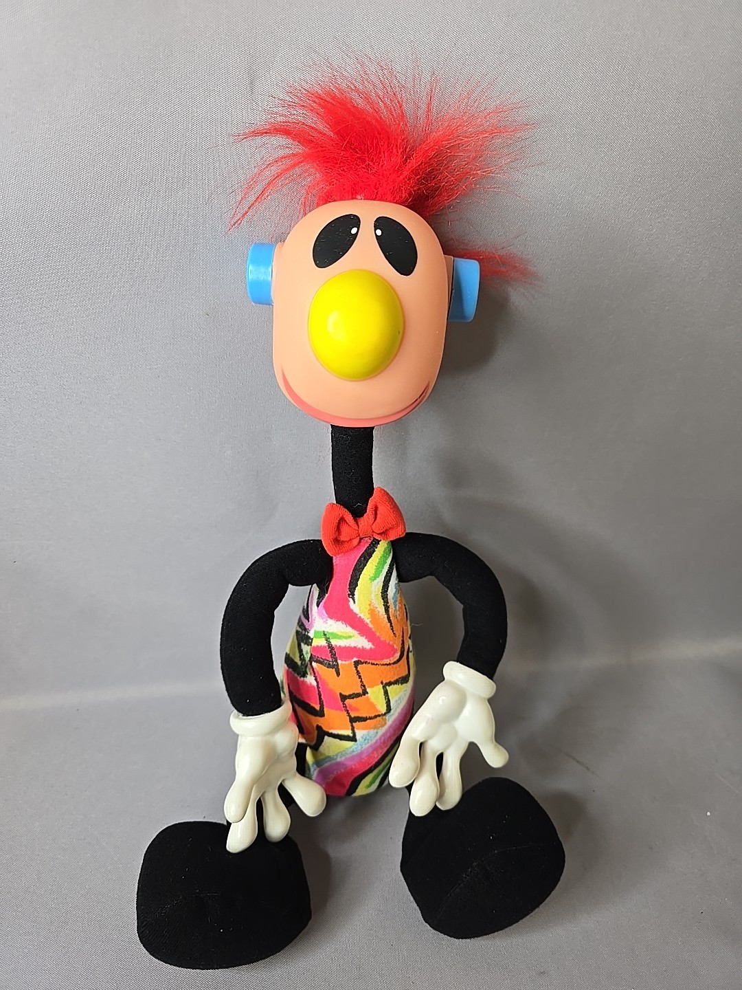 Vintage Ertl Jibba Jabba Jibber Jabber Red Mohawk Noisy Toy 