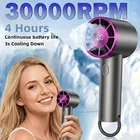 Portable Handheld Turbo Fan with Ice Cooling 100-Speed Rechargeable Personal Fan