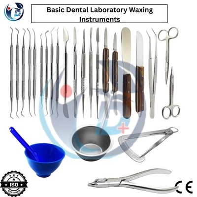 Basic Dental Laboratory Waxing Instruments Carver Spatula Mixing Bowl Knife