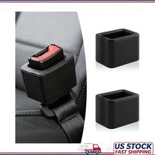 Seat Belt Buckle Holder 2 Pack Silicone Car Accessory Vehicles Blcolor Black Seat Belt Buckle Holder 2 Pack Silicone Car Accessory Vehicles Blcolor Black