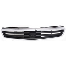 Grille For Honda Civic 1999-2000 Dx Ex Lx Sedan Us Models Chrome With Black Grille For Honda Civic 1999-2000 Dx Ex Lx Sedan Us Models Chrome With Black