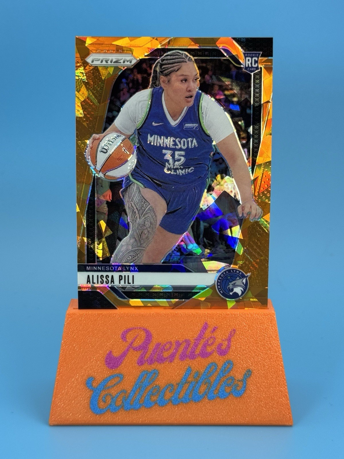 Alissa Pili 2024 Panini Prizm WNBA Orange Ice Prizms Rookie #83