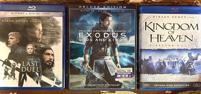 RIDLEY SCOTT  Blu-ray 3-Pack  ️ Kingdom Of Heaven   The Last Duel  ️Exodus 3D