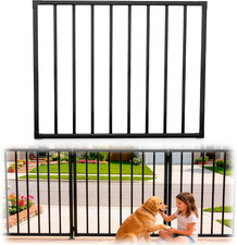 Durable 36-Inch Heavy-Duty Steel Outdoor Fence Gate Design for 40-Inch Decks,
