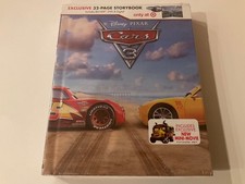 Cars 3 Blu-Ray  DVD Digibook  32 Page Storybook  Brand New and Sealed