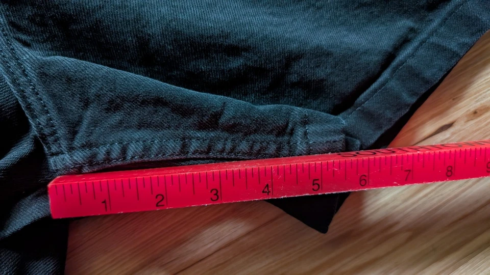 Pantalones Cortos De Colección Wrangler Jean Para Mujer 18 Negros Denim Tiro Alto Clásicos Años 90 Mamá Foto 4 de 4