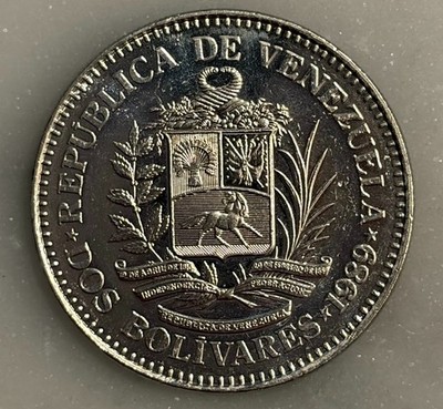 1989 Venezuela 2 Bolivares - VF - Very Fine