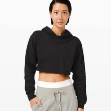 Lululemon Women's Black All Yours Cropped Hoodie Size 12