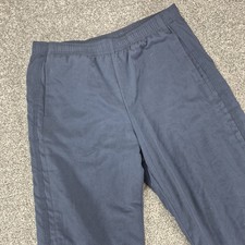 Vintage Nike Track Pant Women's Small Navy Lined Wide Leg