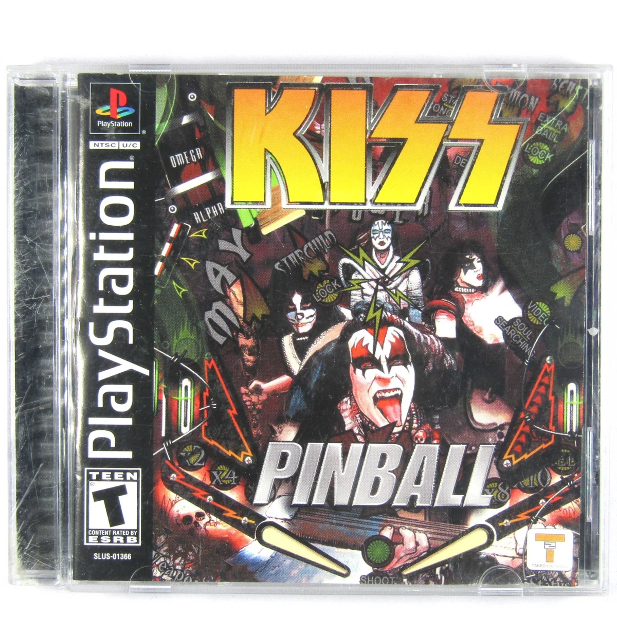 Kiss Pinball - Sony PS1 (PlayStation 1) - Jeu Complet - Bon état
