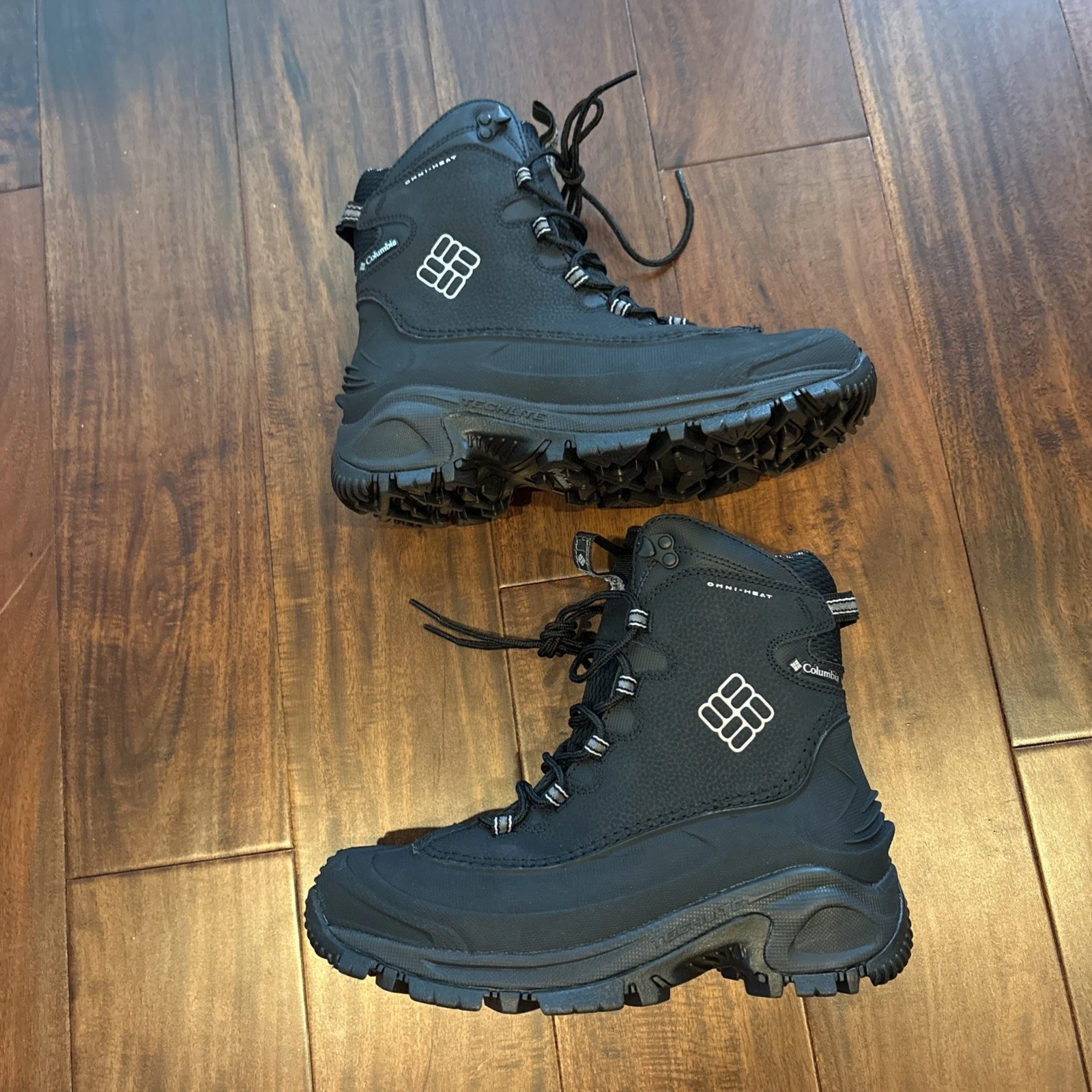 COLUMBIA Men’s Mountain Boots Omni-Heat Waterproof Insulated Black Size 7