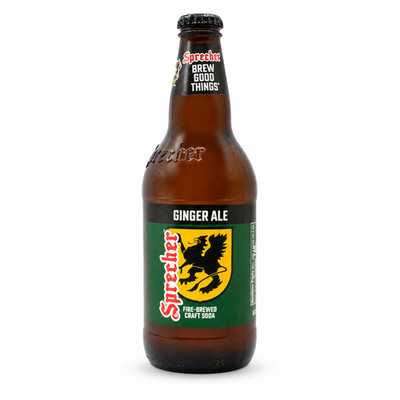 Sprecher Ginger Ale Soda - Fire Brewed Craft Soda Real Honey - 16 FL OZ