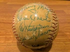 MLB Hall of Famers & Stars Signed Baseball - JACKIE ROBINSON & More. JSA LOA