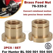 2pack Brass Feed Nut For Hunter Bl500 Bl501 Bl505 Brake Lathe Replace 76-335-2 2pack Brass Feed Nut For Hunter Bl500 Bl501 Bl505 Brake Lathe Replace 76-335-2