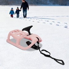 Snow Sled, Single Rider Winter Sleigh, Outdoor Snow Sled for Toddlers Kids